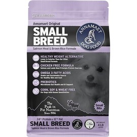 Annamaet Original Small Breed Salmon Formula Dry Dog Food, (Salmon & Brown Rice), 4-lb Bag
