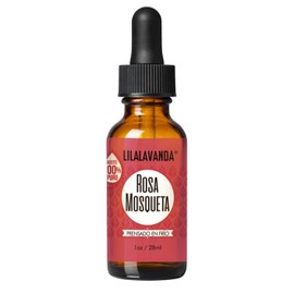 LilaLavanda – Aceite de Rosa Mosqueta 100% Puro Orgánico – Regenerador para Cicatrices, Estrías y Manchas – Prensado en Frío – 28 ml