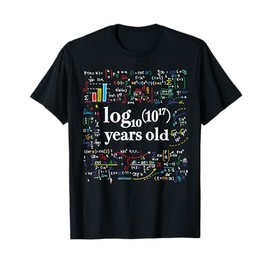 17th Birthday Math Geek Logarithm Age 17 17-Year-Old T-Shirt