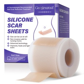 Silicone Scar Sheets,Silicone Scar Tape 1.6'' x 60'',Reusable Professional Silicone Scar Sheet for Surgical Scars,Tummy Tuck, Keloid, Burn, Acne,C-Section