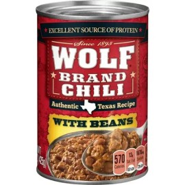 Wolf 2 Latas Brand Chili With Beans 425 G