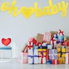 DazzJoy Oh Baby Girlande Luftballons Set,Glitzer Baby Shower Deko,Gold Girlande