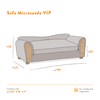 Moots VIP Microsuede Oak Pet Couch, Brown, Medium/Large