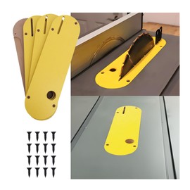 Zero Clearance Inserts, Zero Clearance Table Saw Inserts, Zero Clearance Inserts Laminated Compatible 7491, 7491, 7491, 7490(Type 1), 744, 745, 746, 7480, Table Saw with Split Slot (4 PACKS)