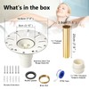 PVC Freestanding Bathtub Drain, Bathtub Drain Rough-in Kit, with PVC