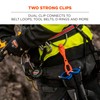 Ergodyne Squids 3400 Glove Clip Holder with Dual Clips, Black