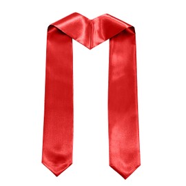 MyGradDay Plain Graduation Stole Colorful Stole for Adult Length 60",Rich in Color