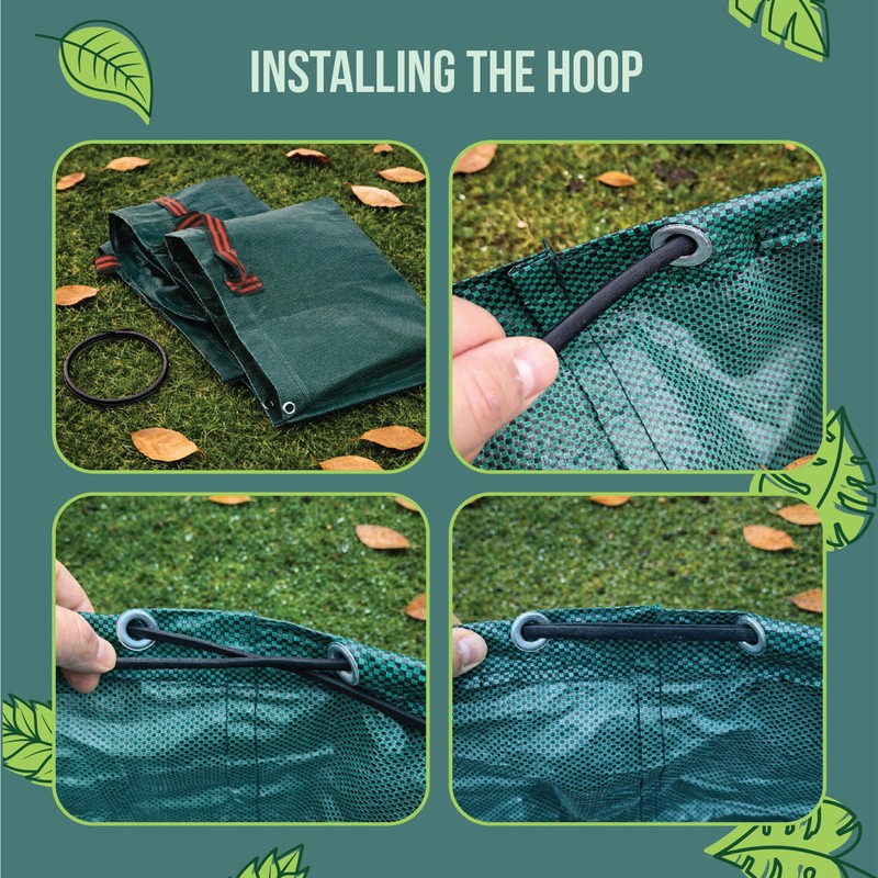 500L Heavy Duty Garden Waste Bag with Waterproof Car Boot