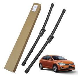 Hoshikawaya Trading vwwpb-5g-f01 Genuine Shape Front Wiper Blade for Right Handle, Left and Right Handle, 1 Set for VW Polo Polo A06 (AW1/BZ1), Special Product for Vehicles, High Quality Teflon Coated
