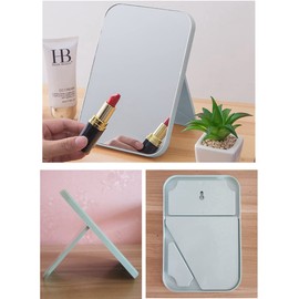flyorigin Mirror Super HD Tabletop Mirror Foldable Bracket Designed Makeup Mirror Hand Free/Handheld Mirror