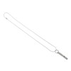 Outdoor Emergency Whistle Titanium Alloy EDC Whistle Pendant Necklace for