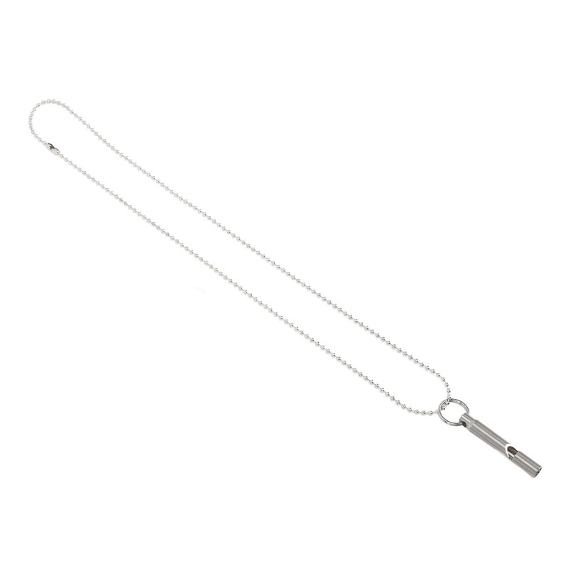 Outdoor Emergency Whistle Titanium Alloy EDC Whistle Pendant Necklace for