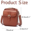 Crossbody Leather Bag, Large Capacity Anti-Theft Vintage Bag, Multi-slot Bag