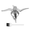 Stainless Steel Blender Blade Head with Cleaning Brush Replacement Parts
