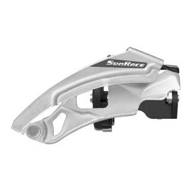 SunRace FDM300 Front Derailleur 3 X 7/8-SPEED Dual Pull, CLAMP Front Derailleurs, Adults Unisex, Silver, Standard