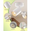 Spotlight 2-Pack, Matt White Round LED Spotlights - Single Rotatable,