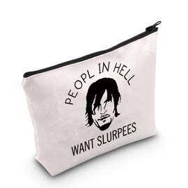 Zombie TV Show Gift People in Hell Want Slurpees Makeup Bag Horror Fans Gift Zipper Pouch (People in Hell ca)