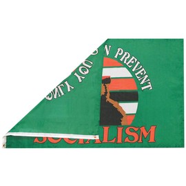 Trade Winds Smoky Bear Only You Can Prevent Socialism Green Premium Quality Heavy Duty Fade Resistant 100D Woven Poly Nylon 3x5 3'x5' Flag Banner