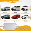 Car Windshield Snow Cover for Ice & Snow Protection,4-Layer Universal