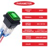 MKBKLLJY 2Pcs Momentary Polarity Reverse Switch Waterproof Control Rocker Toggle
