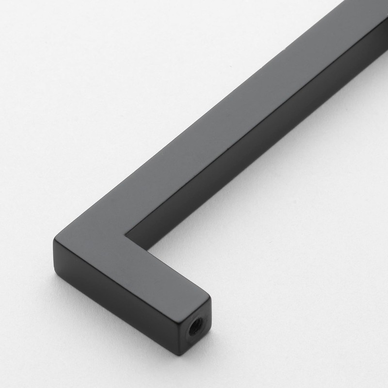 GlideRite 7-9/16 in. (192mm) Center-Center Solid Square Cabinet Bar Pull,