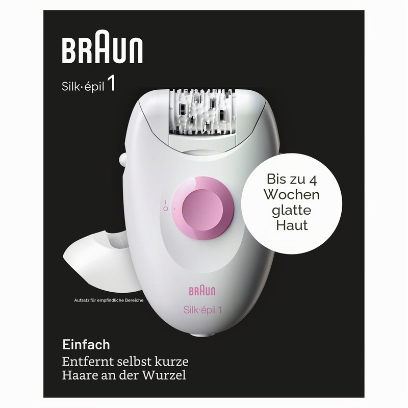 Braun Silk•épil 1 1-010 Epilator with Cable for Hair Removal,