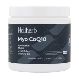 Holiherb - Myo Inositol (4g) + Metil Folato + COQ10 (100mg) | Suplemento en Polvo | 45 días