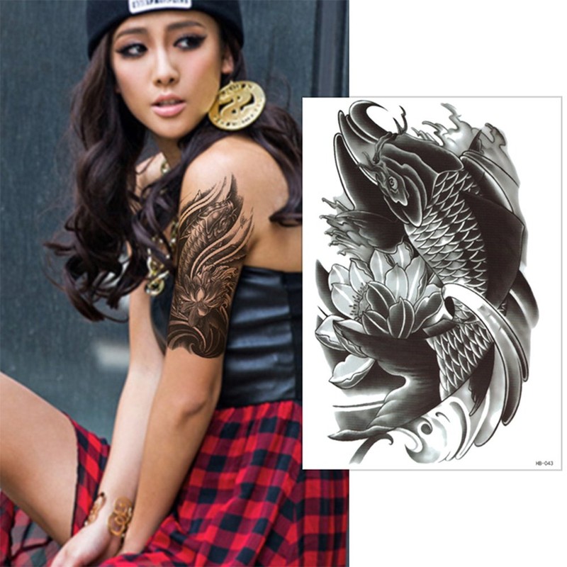 SG008 Buddha Bodhisattva Hannya Reaper Koi Tattoo Stickers Set -