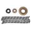 Electric Bike Sprocket Set Gold 11 Teeth Sprocket 114 Links