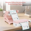 Rongta Label Holder for Rolls and Fan-Fold Labels (Light Pink)