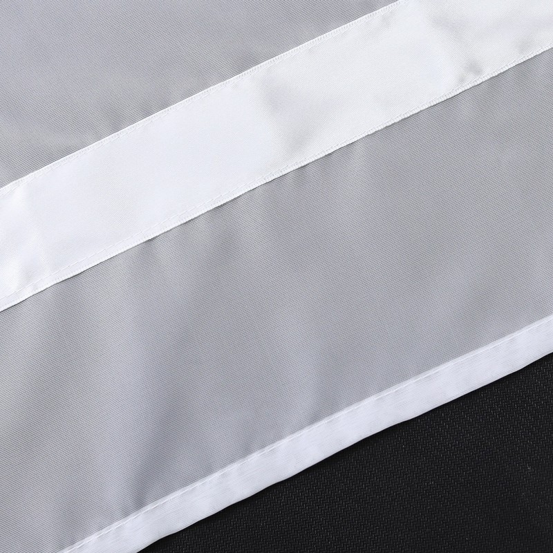 Joyswahl “Julie” Short Voile Curtain with Tabs and Satin Ribbon