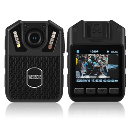 WEIIBDIE Body Cameras with Audio and Video Recording,1080P,128G Memory,Night Vision,3000mah Battery Last 11-12 Hrs, Wearable Body Cam for Law Enforcement, Security Guard,Civilian,Personal Use