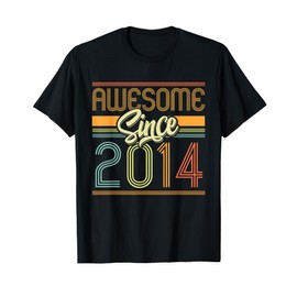 Awesome Since 2014 11th Birthday 11 Years Old Bday Kids Boys T-Shirt