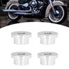 4Pcs Billet Handlebar Riser Bushing Solid CNC T6 Aluminium Alloy