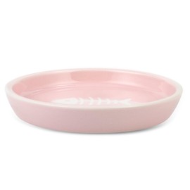 Park Life Designs Oscar Classic Round Cat Dish, 8 Oz, Pet Bowls, Pink