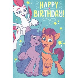 Heartline My Little Pony Happy Birthday Card - You Deserve A Magically Wonderful, Completely Unforgettable, Abso-Cute-Ly Amazing Day!
