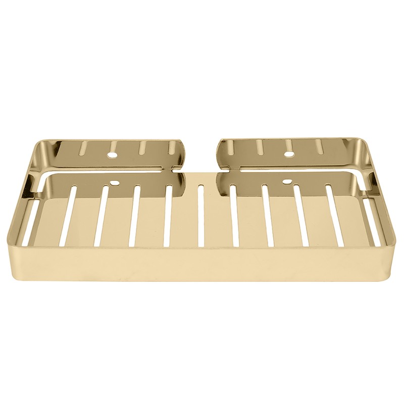 Wall Mount Stainless Steel Soap Holder Drain Rack Shelf for
