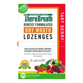 Therabreath Pastillas De Boca Seca Con Zinc, Sabor A Bayas Á