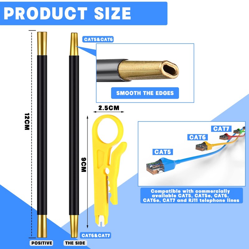 Network Cable Untwist Tool, Engineer Wire Straightener and Wire Stripper