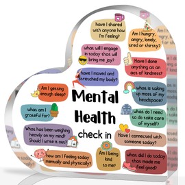 Therapy Office Decor, Mental Health Check In Decorations for School Counselor CBT DBT Therapy Counseling Poster Anxiety Relief Social Psychology Decoration