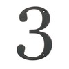 Large Bold 5" Aged Bronze Metal Flush House Address Numbers,