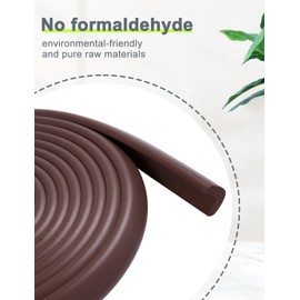 Arinbeb Foam Corner Protector Edge and Corner Guard, with 12.5 feet Length Foam Safety Bumpers, Baby Proofing Safety Table Corner Protectors (Coffee 12.5ft)