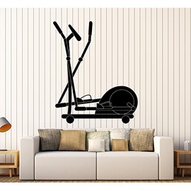 Vinyl Wall Decal Gym Exercise Equipment Fitness Sports Stickers Large Decor (ig4006) Gold Metallic