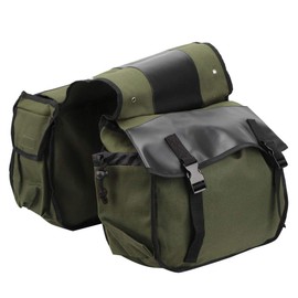 Alomejor Bicycle Pannier Rack Bag, Large Bicycle Rack Bag, 3-in-1 Bicycle Pannier Bag, Bicycle Rear Seat Bag (Free Size, Military Green)