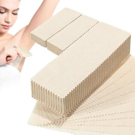 300 Pcs Natural Muslin Epilating Face Wax Strips Hair Removal Eyebrow Precut Body Facial Cotton Cloth Strip for Women Men(4 x 1.5 Inch  8 2.8 Inch) - Color: 4 x 1.5 Inch, 8 x 2.8 Inch