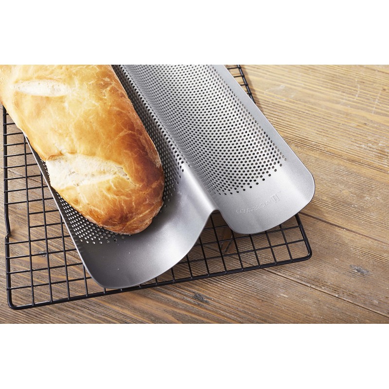 Chicago Metallic Commercial II Non-Stick Perforated French Bread Pan -