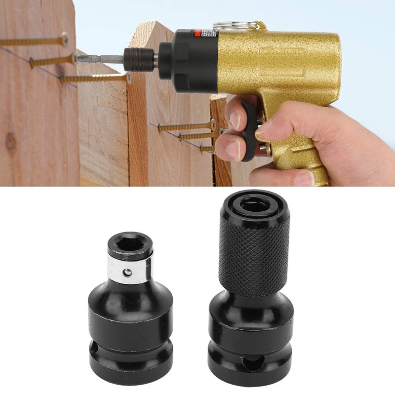 2 Pieces Socket Adapter, Hex Socket Telescopic Socket Adapter Telescopic