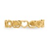 IceCarats 14K Solid Yellow Gold Heart Love Adjustable Toe Ring
