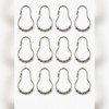 Roller Ball Shower Curtain Hooks for Bathroom – 12-Piece Hanging