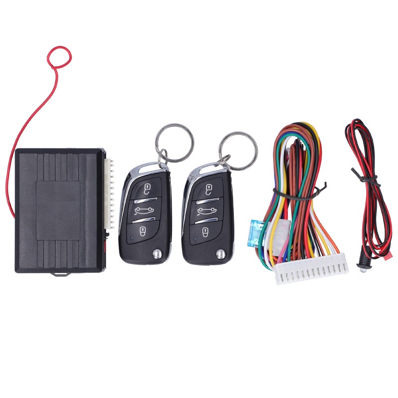 Universal Remote Control Security Door Lock Kit Auto Keyless Entry